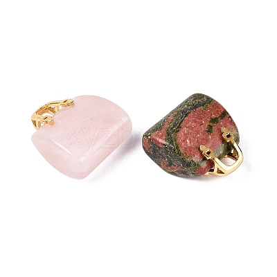 Natural Mixed Stone Pendants G-Q602-01G-1