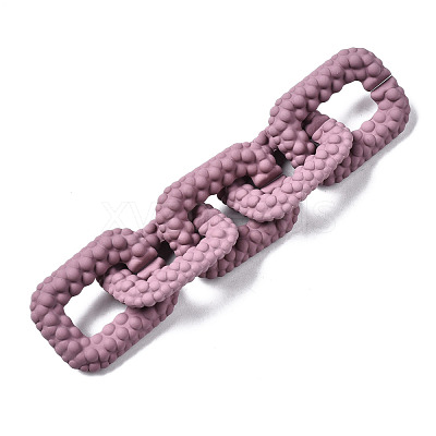 Spray Painted CCB Plastic Linking Rings CCB-Q091-009D-1