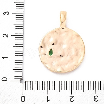 Brass Glass Pendants KK-D360-18G-1