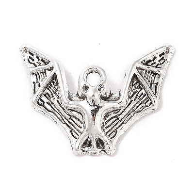 Tibetan Style Alloy Bat Pendants TIBEP-Q043-255-RS-1