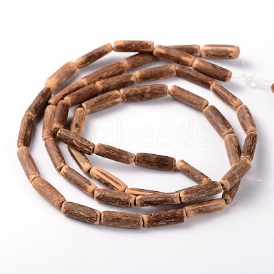Natural Coconut Column Bead Strands X-COCB-O001-10-1