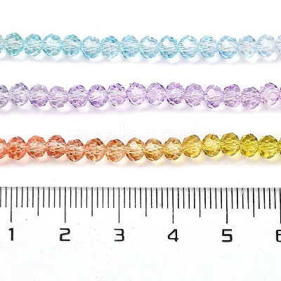 Transparent Painted Glass Beads Strands DGLA-A034-T4mm-A12-1