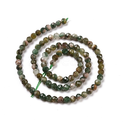 Natural Fuchsite Beads Strands G-C009-A02-1