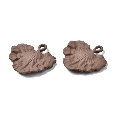 Spray Painted Alloy Pendants PALLOY-T077-118C-RS-1