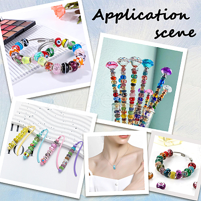 120Pcs Resin European Beads FIND-SP0002-05D-1