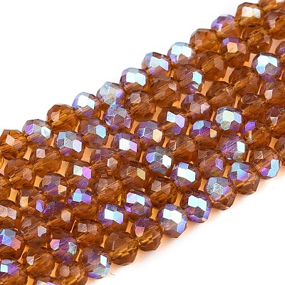 Electroplate Glass Beads Strands EGLA-A044-T2mm-L04-1