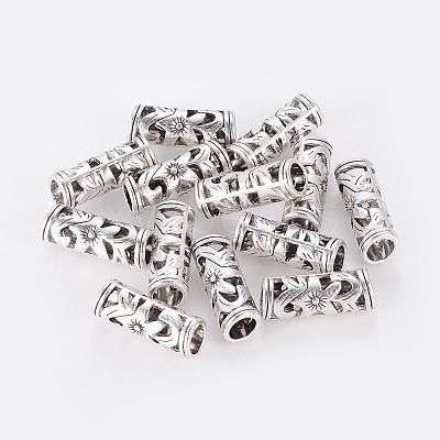 Tibetan Style Hollow Tube Beads LS-LF10482Y-NF-1