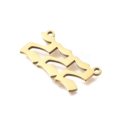304 Stainless Steel Pendants STAS-D382-04B-G-1
