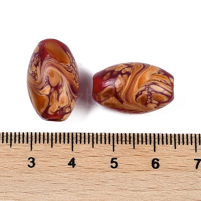 Opaque Handmade Lampwork Beads BLOW-D006-05A-1