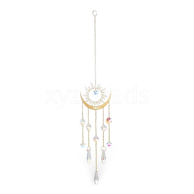 Brass Big Pendant Decorations HJEW-M005-04C-G-1