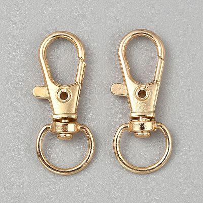 Zinc Alloy Swivel Lobster Claw Clasps FIND-WH20005-18KCG-1