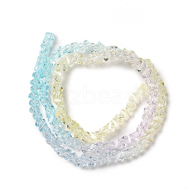 Transparent Glass Bead Strands GLAA-H023-02H-1
