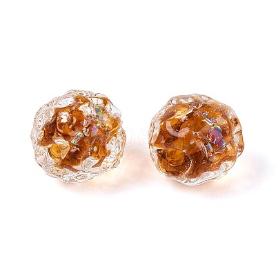 Handmade Foil Glass Beads FOIL-N029-10E-1
