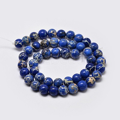 Natural Imperial Jasper Beads Strands LS-G-I122-10mm-06-1
