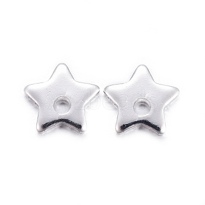 Stainless Steel Star Charms X-STAS-M037-17S-1