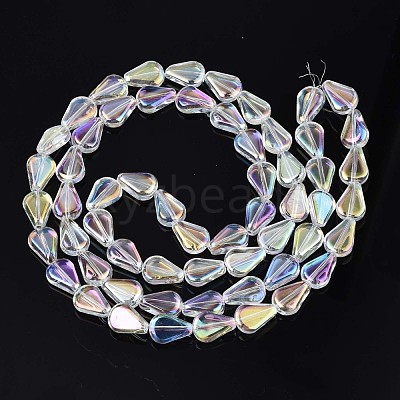 Electroplate Glass Beads Strands EGLA-S188-15-B04-1