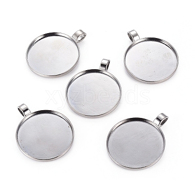 Alloy Pendant Cabochon Settings LS-PALLOY-S602-B-LF-1