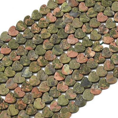 Natural Unakite Beads Strands G-A272-A01-11-1