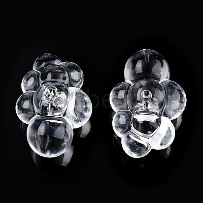 Transparent Acrylic Beads X-TACR-T026-01-1