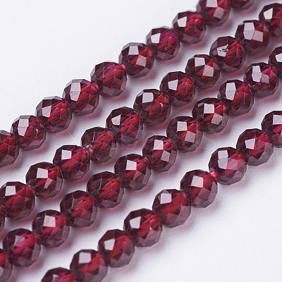 Natural Garnet Beads Strands G-D167-B-2mm-1