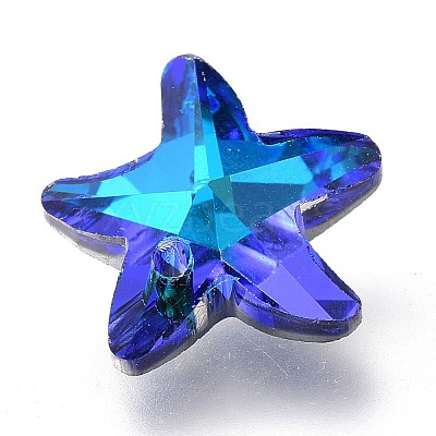 Electroplate Glass Charms X-GLAA-H101-B-02-1