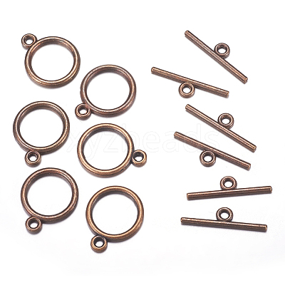 Tibetan Style Toggle Clasps LS-TIBEP-A12208-R-FF-1