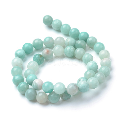 Natural Amazonite Beads Strands X-G-T055-8mm-17-1