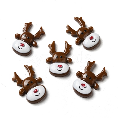 Christmas Opaque Resin Cabochons LS-RESI-K019-26-1