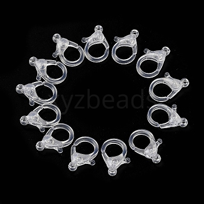 Transparent Plastic Lobster CLaw Clasps LS-KY-H005-A13-1