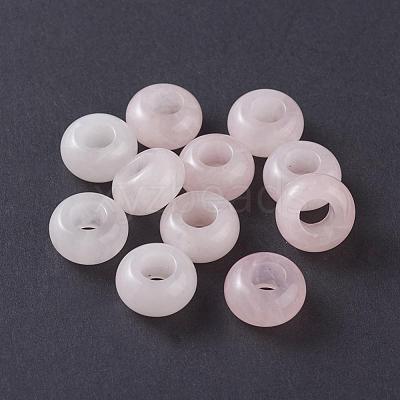 Natural Rose Quartz European Beads X-G-G740-14x8mm-08-1