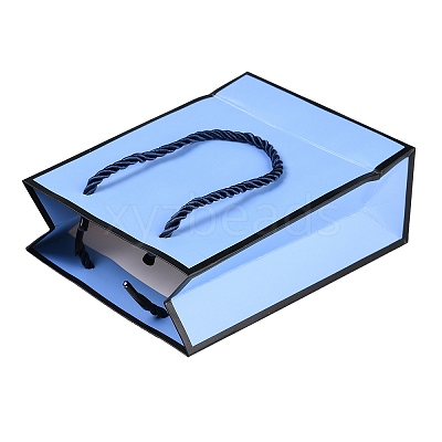 Rectangle Paper Bags with Twisted Rope Handles CARB-L011-01B-03-1