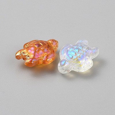Electroplated Glass Beads GLAA-CJC0013-13C-1