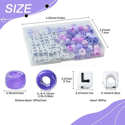 Transparent & Opaque Acrylic Beads KY-FS0001-26A-1