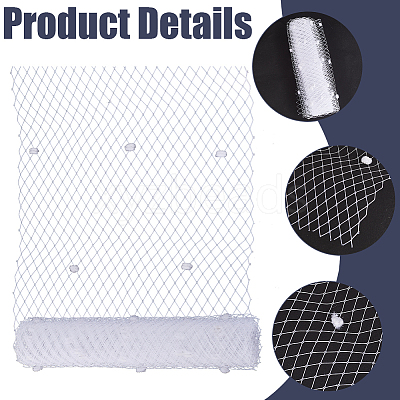 Elastic Polyester Deco Mesh Ribbons DIY-GF0009-01B-1