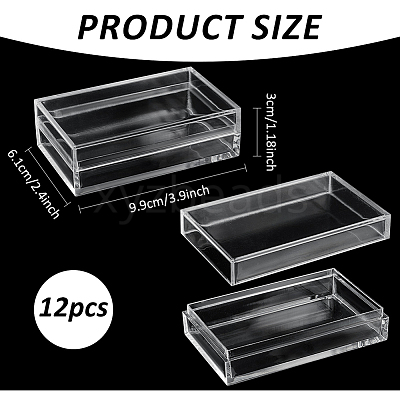 Transparent Plastic Display Case for Minifigures ODIS-WH0043-152C-1