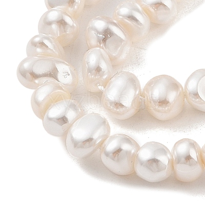 Electroplated Shell Pearl Beads Strands BSHE-C006-06A-1