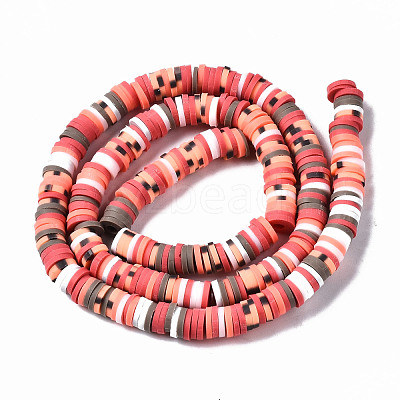 Handmade Polymer Clay Beads Strands CLAY-N008-010-H72-1