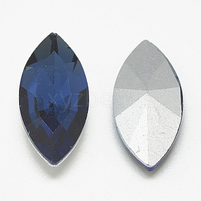 Pointed Back Glass Rhinestone Cabochons RGLA-T083-9x18mm-13-1