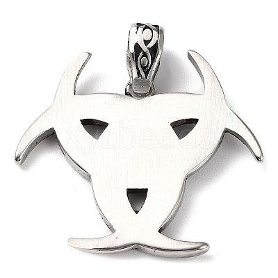Ion Plating(IP) 304 Stainless Steel Pendants STAS-D067-06AS-1