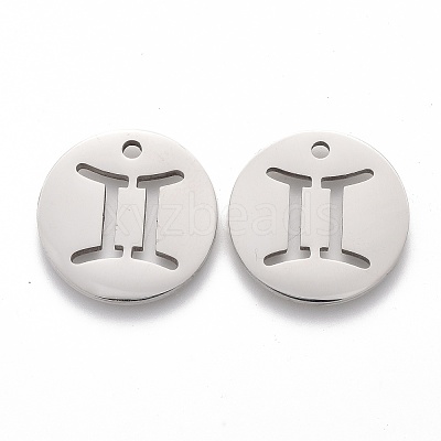 Tarnish Resistant 201 Stainless Steel Pendants STAS-Z001-B-06P-1