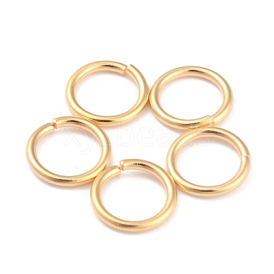 Rack Plating Brass Open Jump Rings X-KK-O139-18Q-G-1
