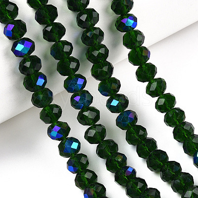 Electroplate Glass Beads Strands EGLA-A034-T3mm-L27-1