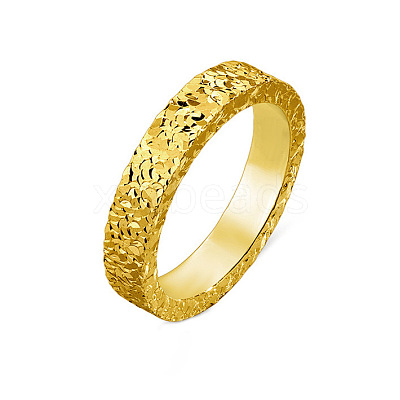 Brass Crushed Ice Pattern Finger Rings FS-WG1F485-02-1