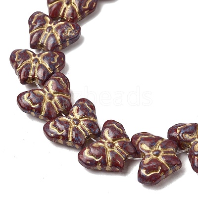Painted Glass Beads Strands GLAA-Z021-03-1