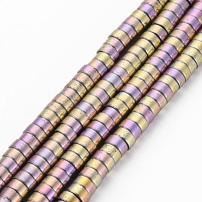 Electroplate Non-magnetic Synthetic Hematite Beads Strands G-T061-141E-1