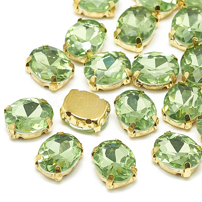 Sew on Rhinestone RGLA-T091-10x14mm-19G-1