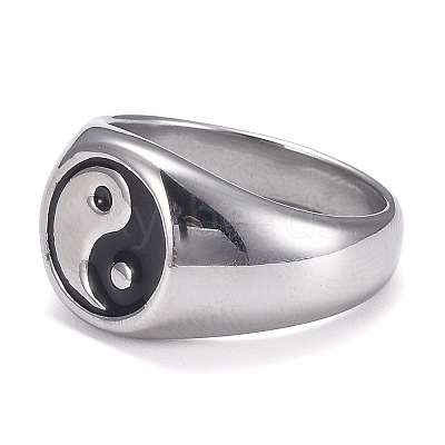 304 Stainless Steel Finger Rings STAS-H101-01P-9-1