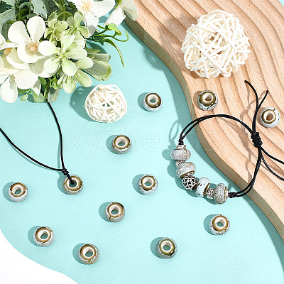40Pcs Handmade Porcelain Beads PORC-PA0001-35-1