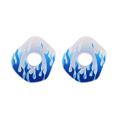 Printed Acrylic Pendants OACR-T028-08C-1