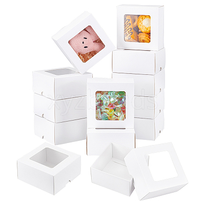 Square Kraft Paper Storage Gift Boxes CON-WH0095-100B-01-1